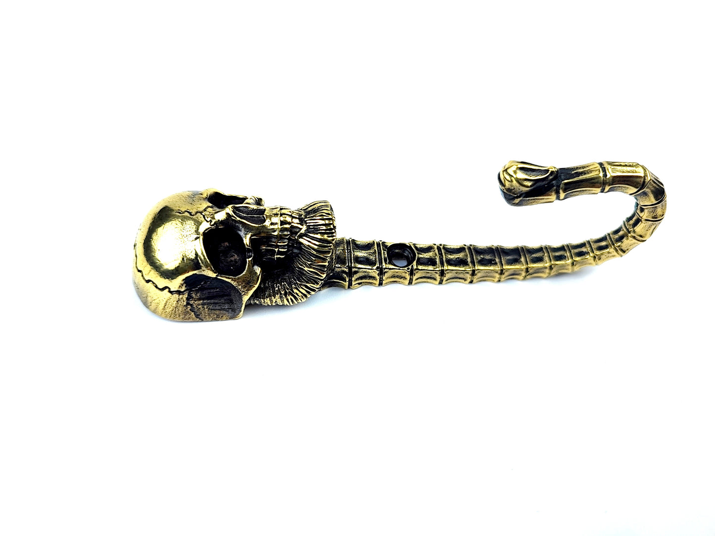 Handmade Wall Hook "Skull Beard"