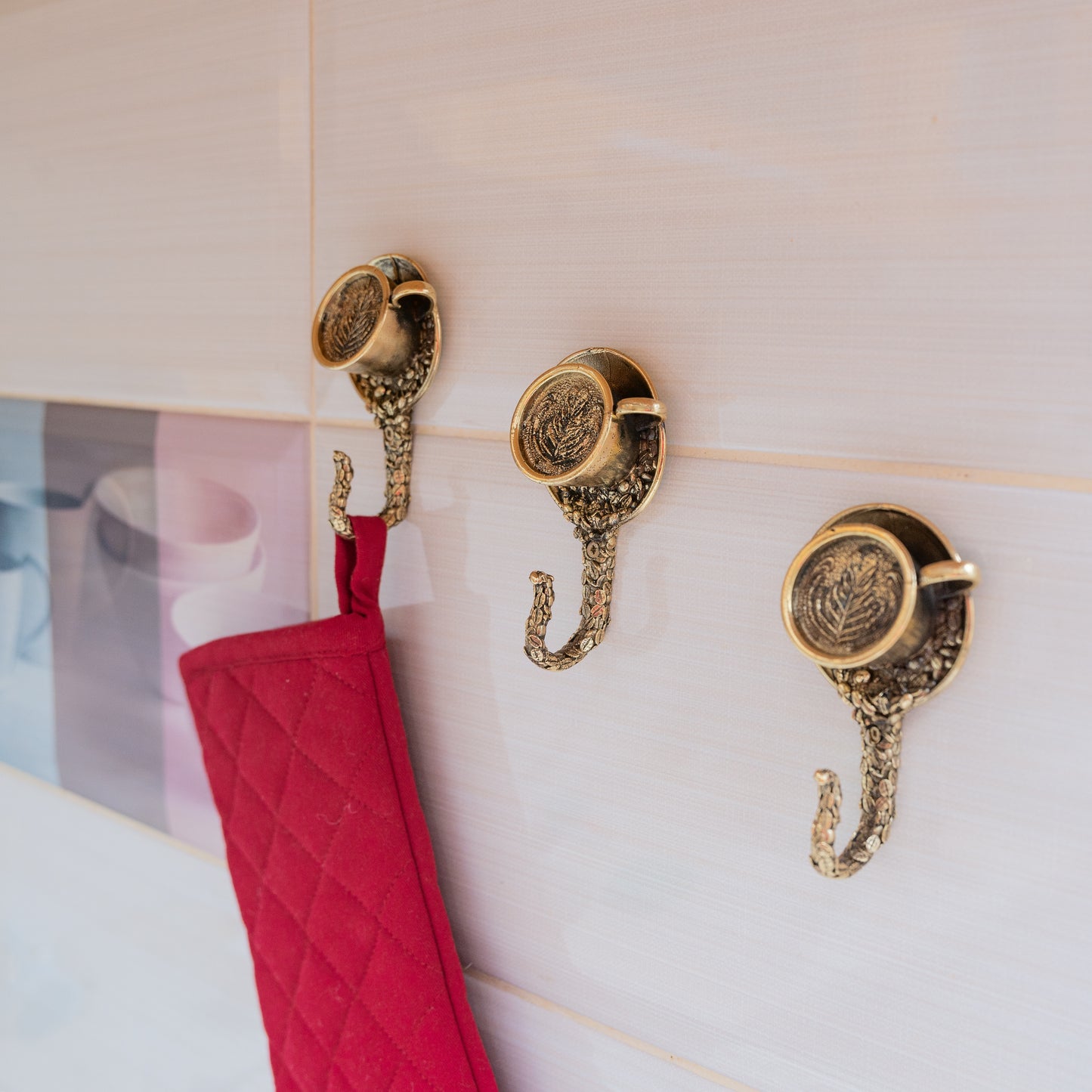 Настінний гачок ручної роботи "Чашка для кави"