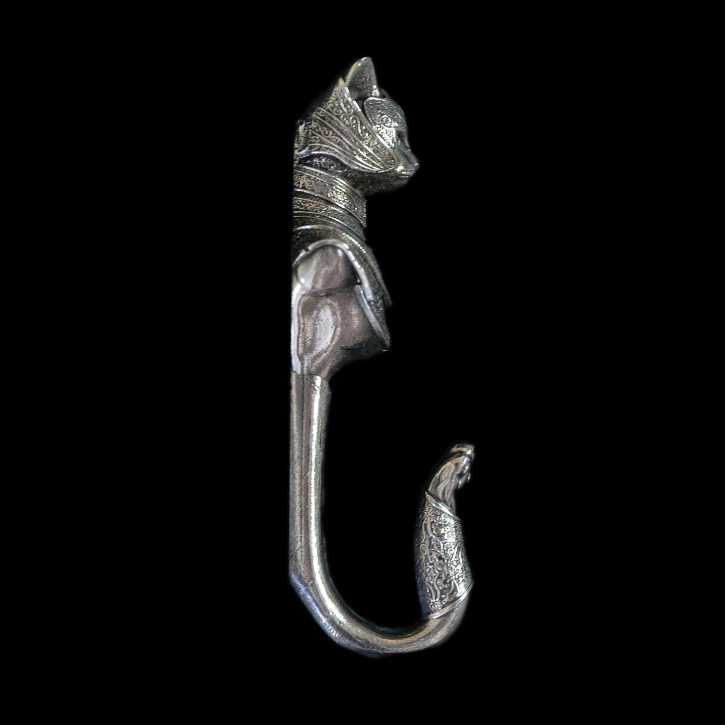 Handmade Wall Hook "Knight Cat"