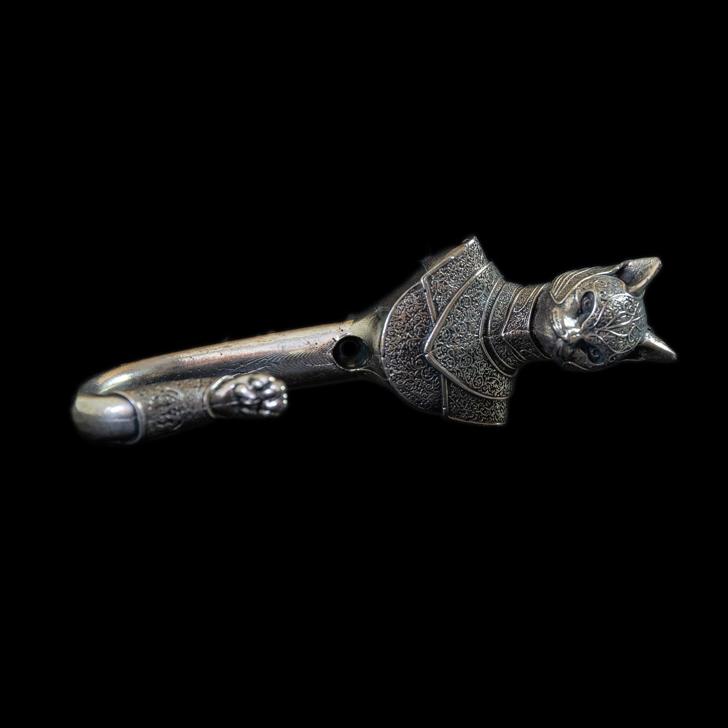 Handmade Wall Hook "Knight Cat"