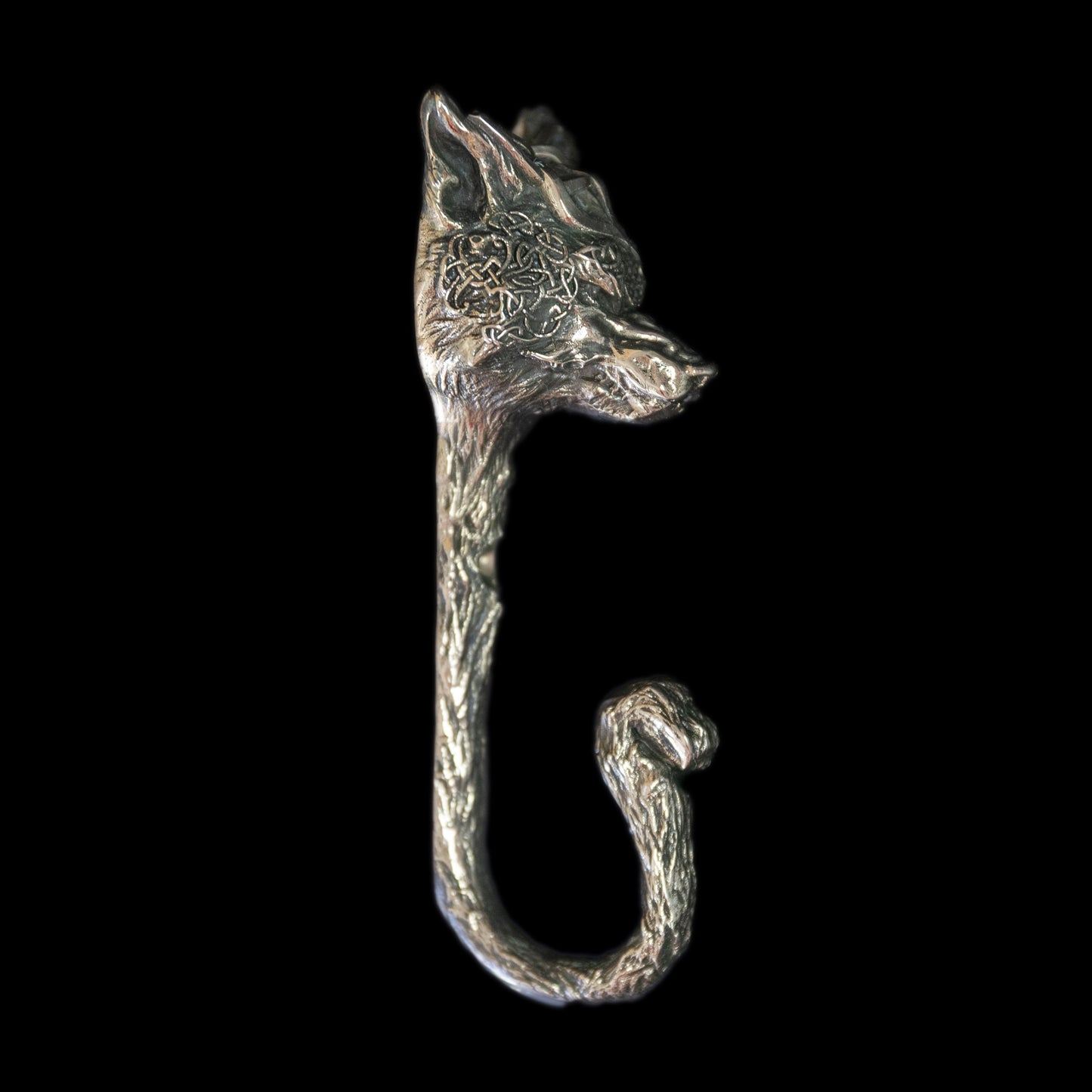 Handmade Wall Hook "Wolf (Scandinavian Style)"