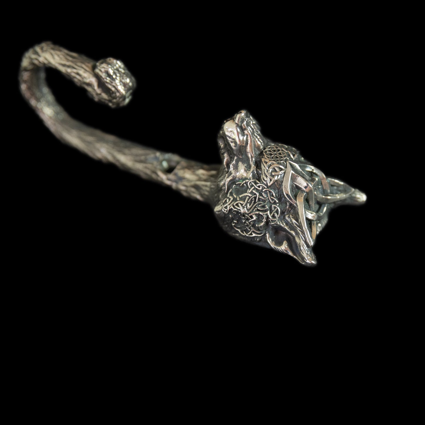 Handmade Wall Hook "Wolf (Scandinavian Style)"