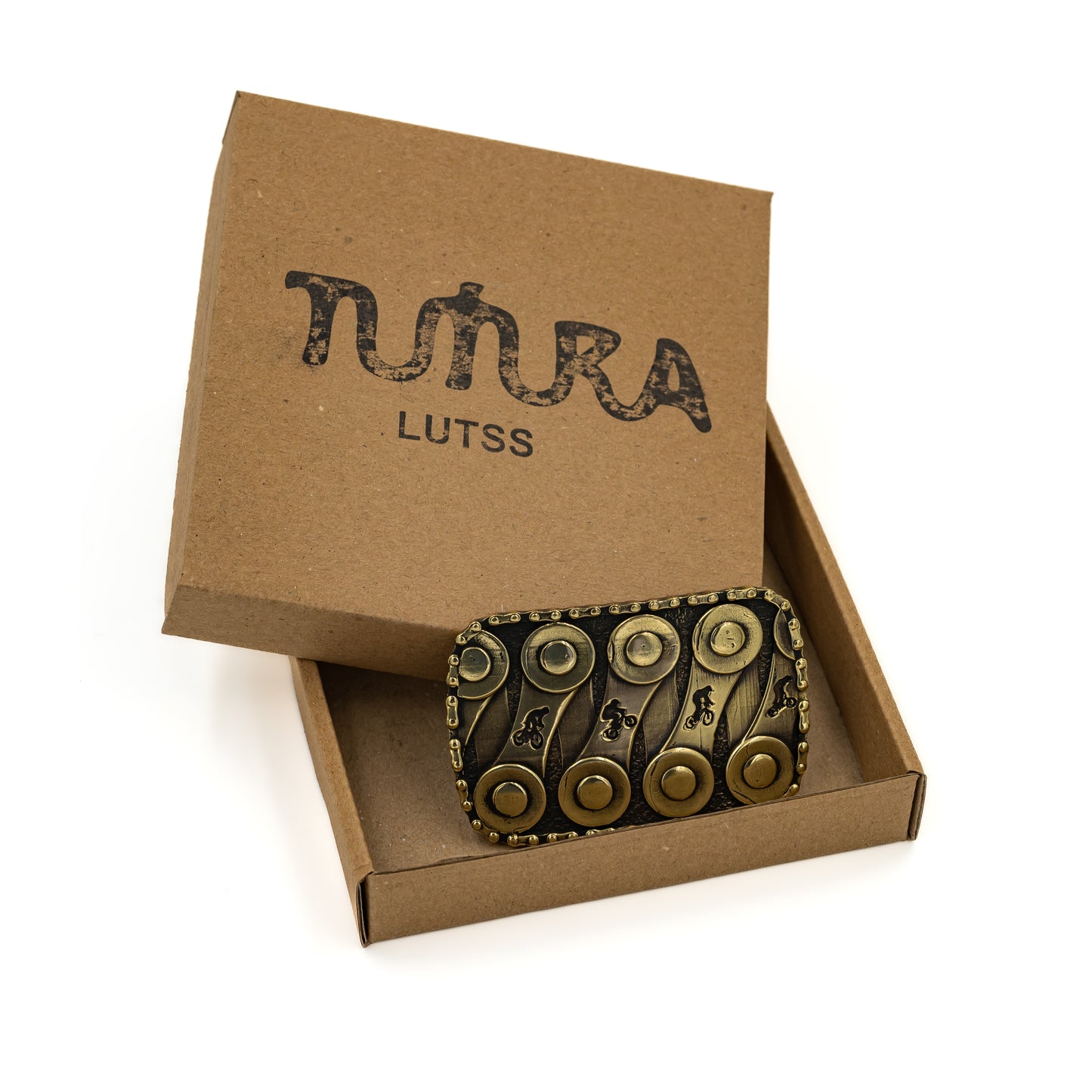 Brass Buckle "BMX RACING"