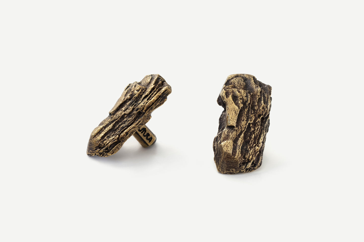 Furniture Handle "Tree bark" (rectangular shape)