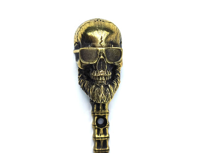 Handmade Wall Hook "Skull with Glasses"