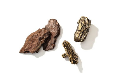 Furniture Handle "Tree bark" (rectangular shape)