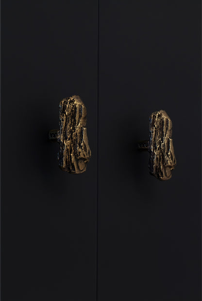 Furniture Handle "Tree bark" (rectangular shape)