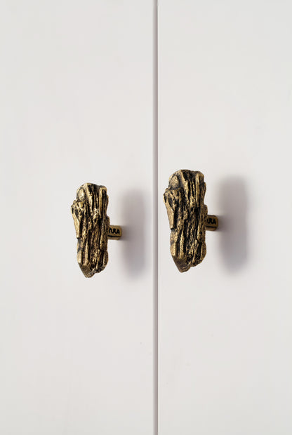 Furniture Handle "Tree bark" (rectangular shape)