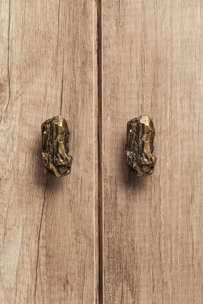 Furniture Handle "Tree bark" (rectangular shape)