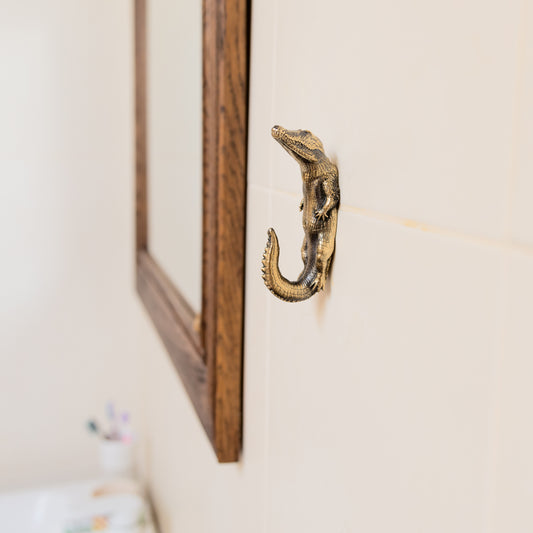 Handmade Wall Hook "Crocodile"