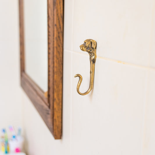 Handmade Wall Hook "Great Dane (uncropped)"