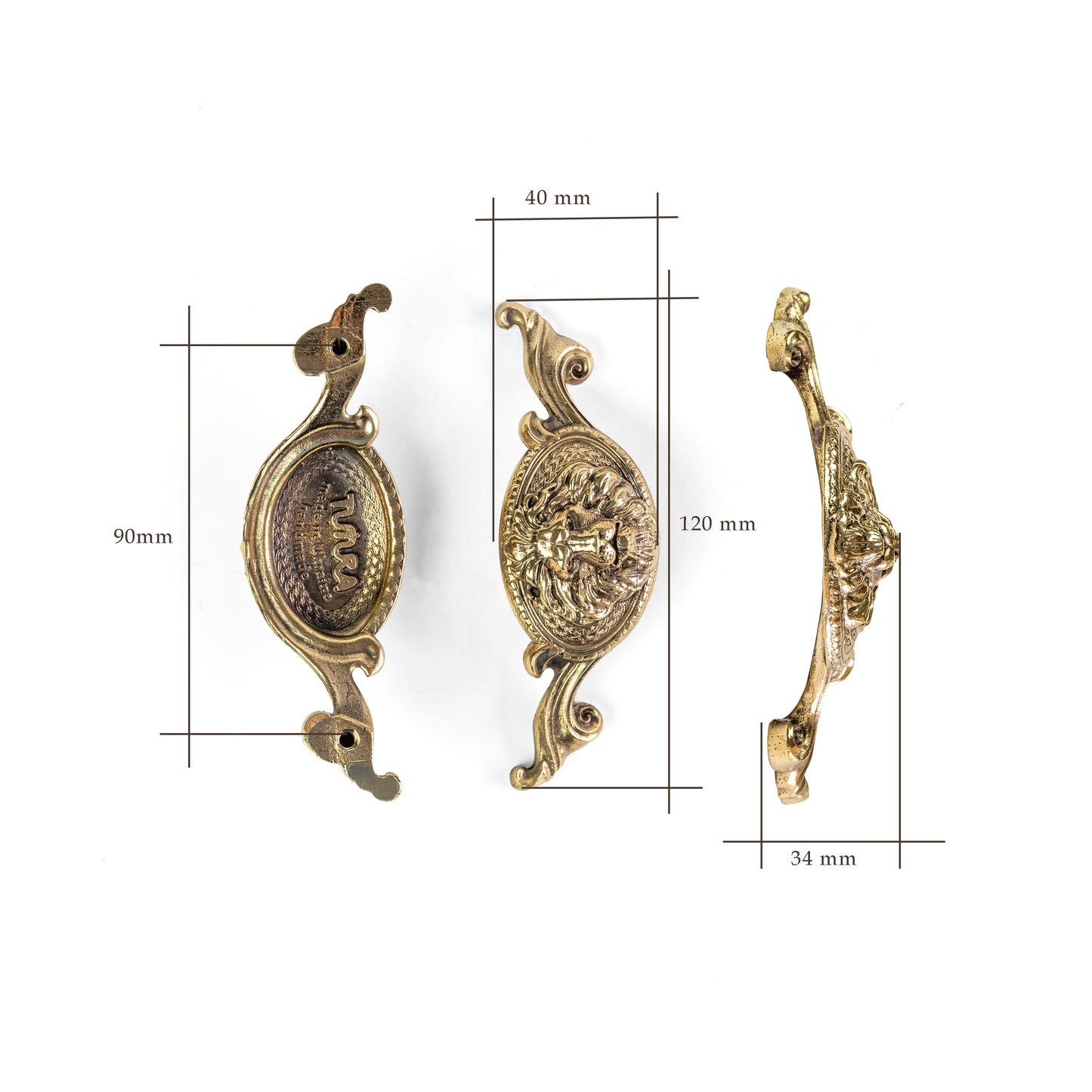 Furniture Double Handle "Lion"