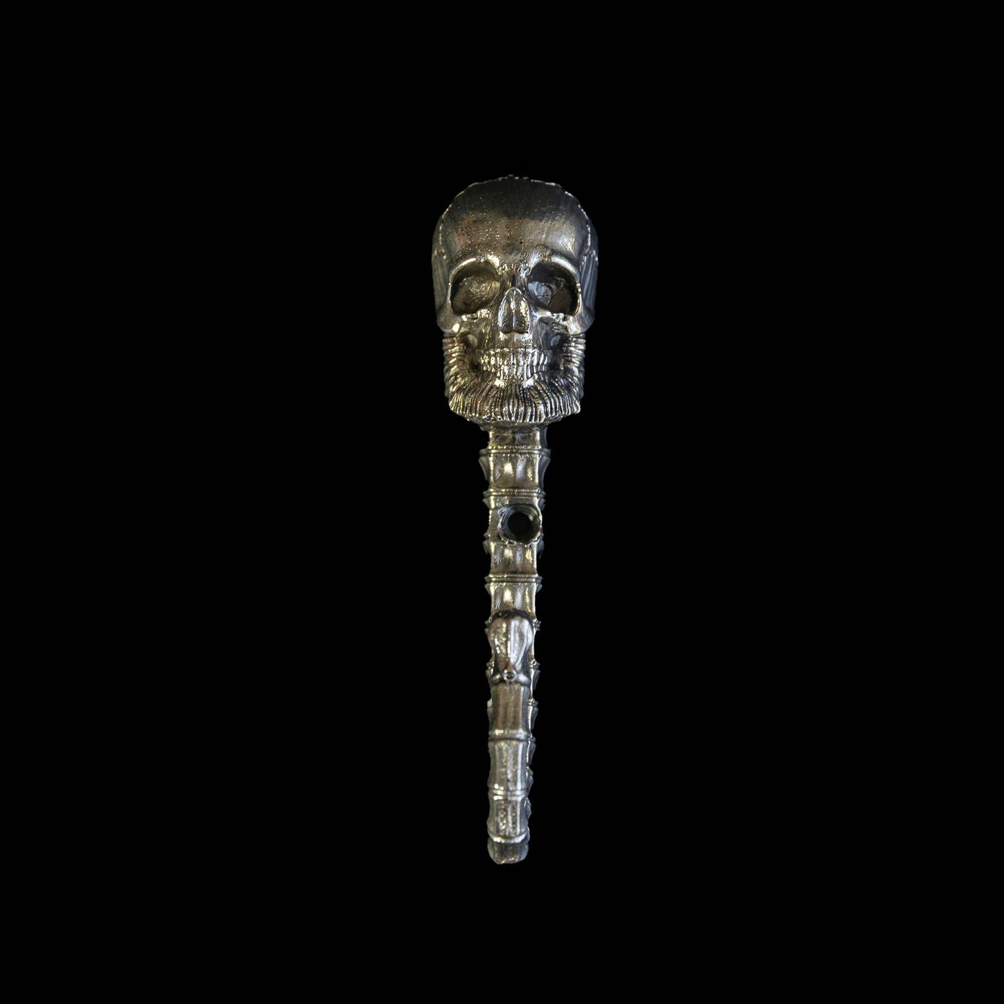 Handmade Wall Hook "Bearded Skull"
