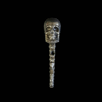 Handmade Wall Hook "Bearded Skull"