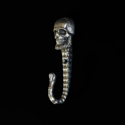 Handmade Wall Hook "Bearded Skull"