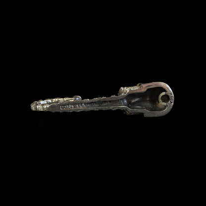 Handmade Wall Hook "Bearded Skull"