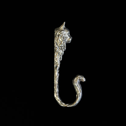 Handmade Wall Hook "Maine Coon Cat"