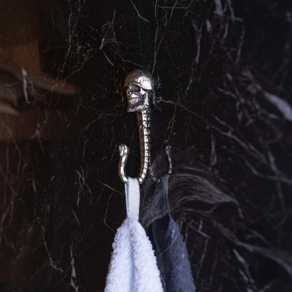 Handmade Wall Hook "Bearded Skull"