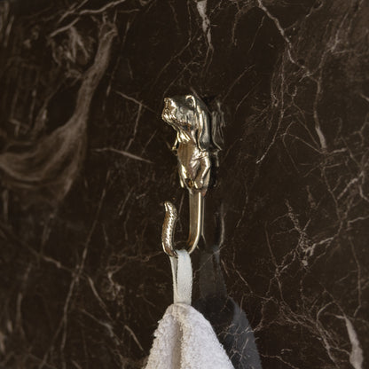 Handmade Wall Hook "Basset Hound Dog"