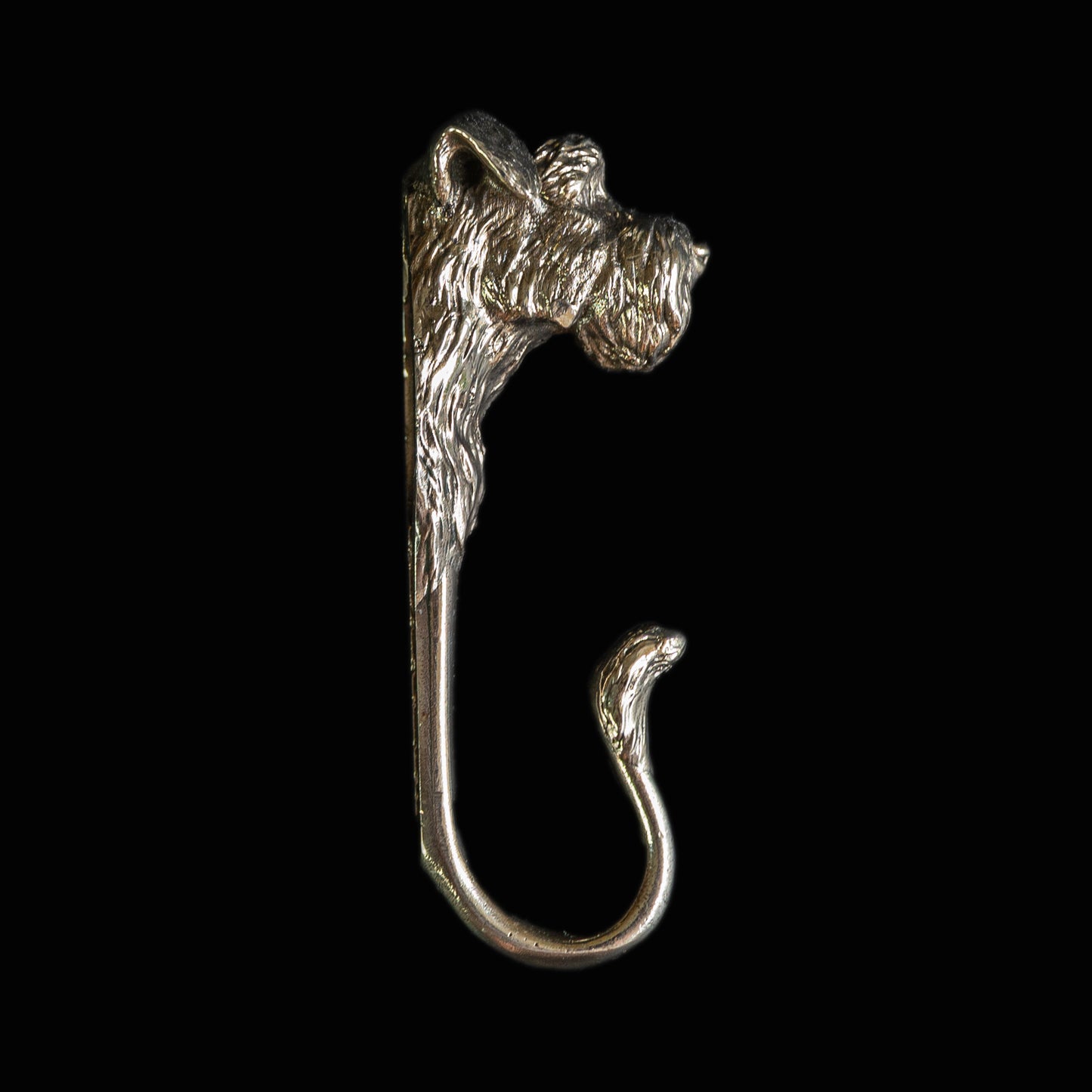 Handmade Wall Hook "Miniature Schnauzer Dog"