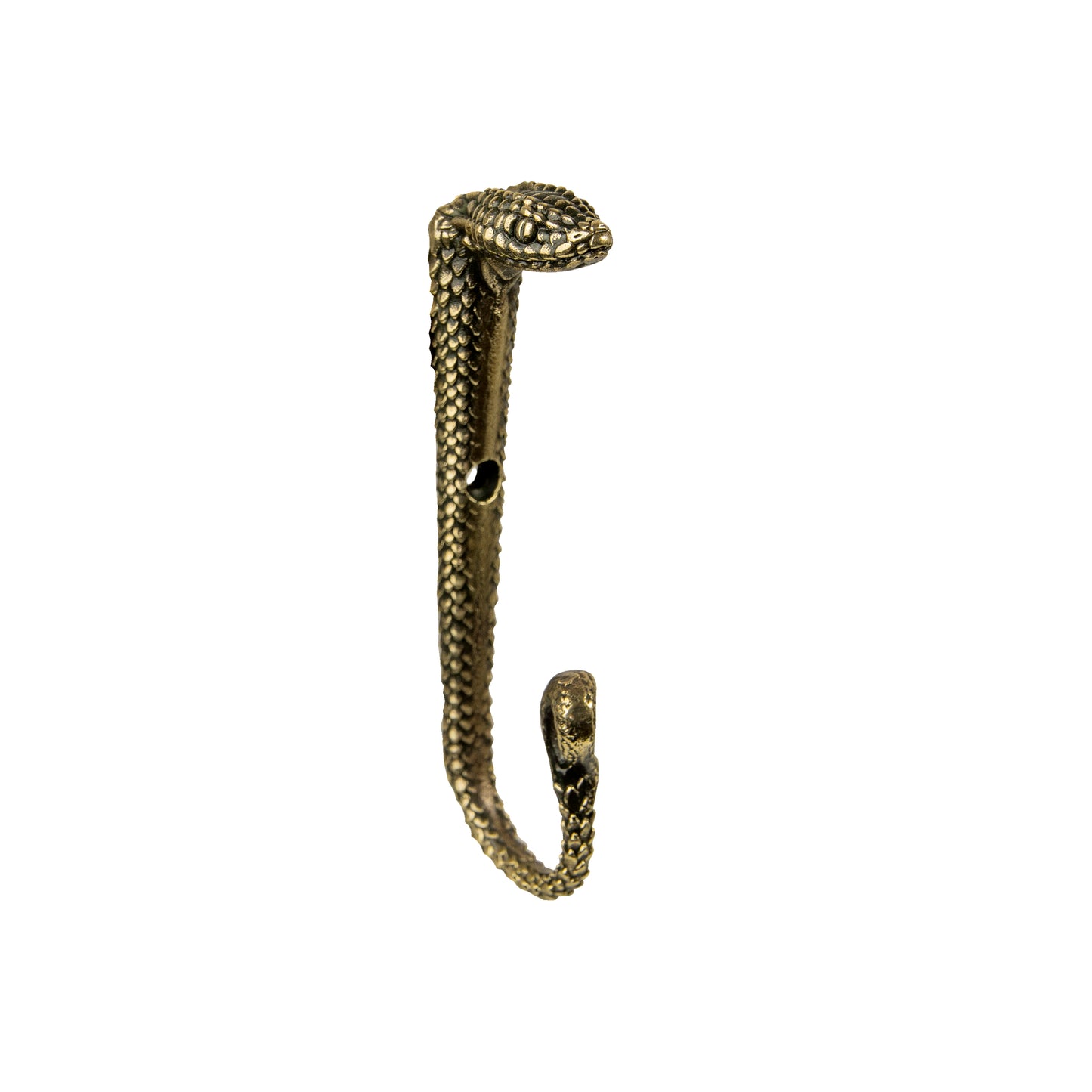Handmade Brass Wall Hook "Snake"
