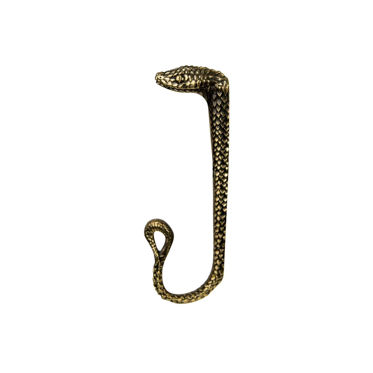 Handmade Brass Wall Hook "Snake"