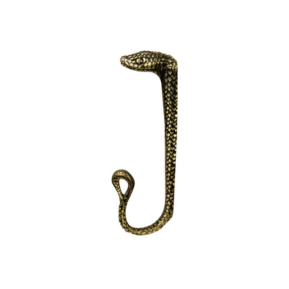 Handmade Brass Wall Hook "Snake"