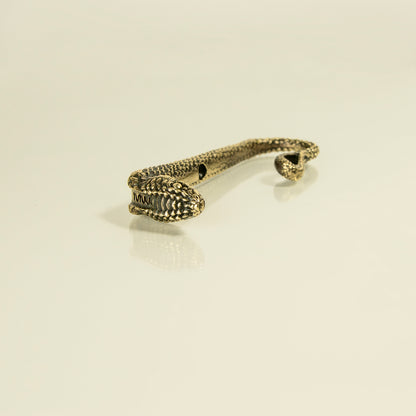Handmade Brass Wall Hook "Snake"
