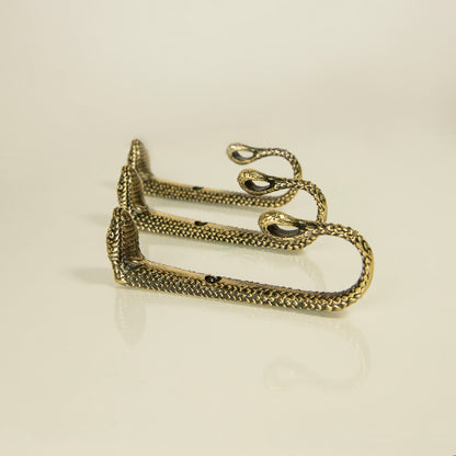Handmade Brass Wall Hook "Snake"