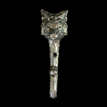 Handmade Wall Hook "Wolf (Scandinavian Style)"