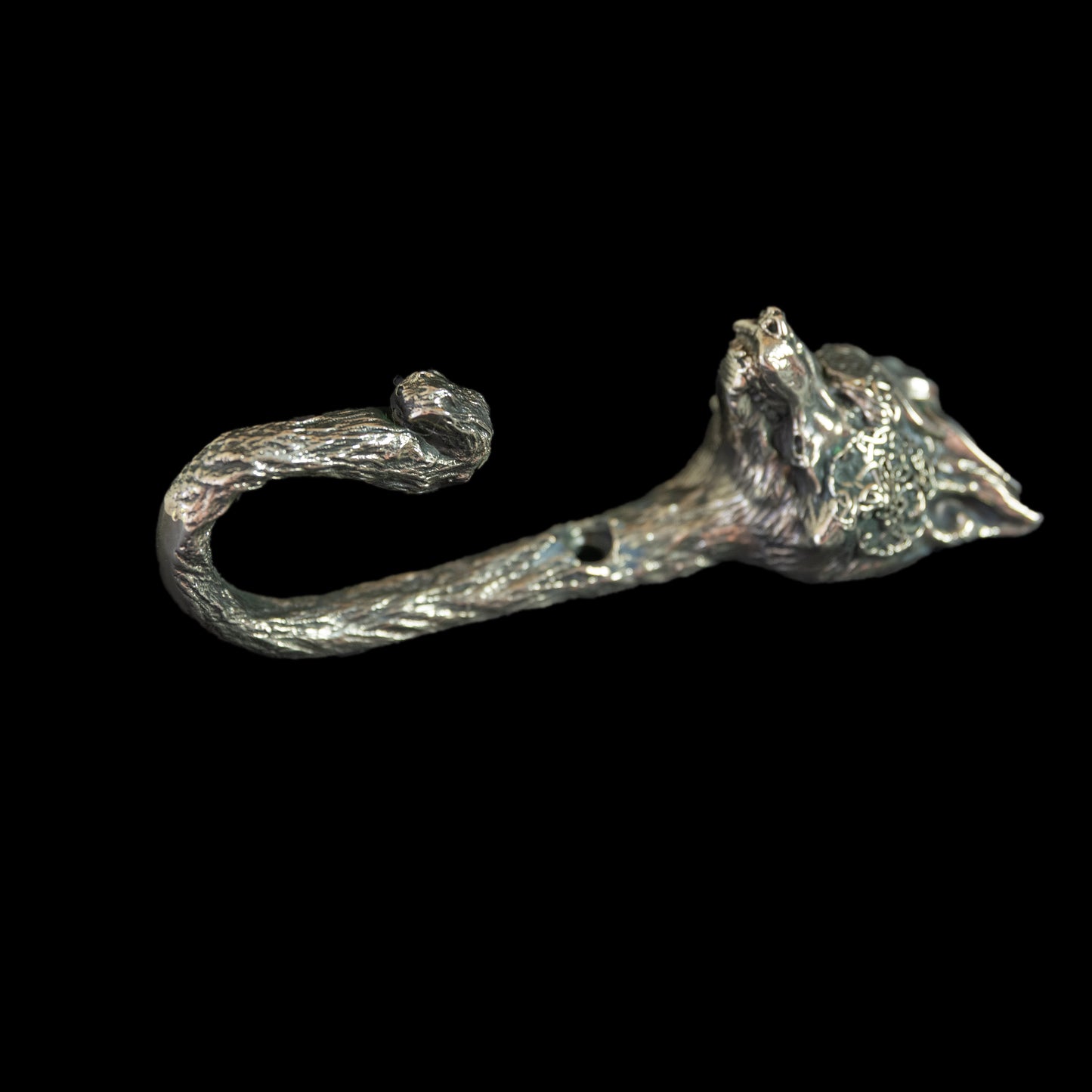 Handmade Wall Hook "Wolf (Scandinavian Style)"