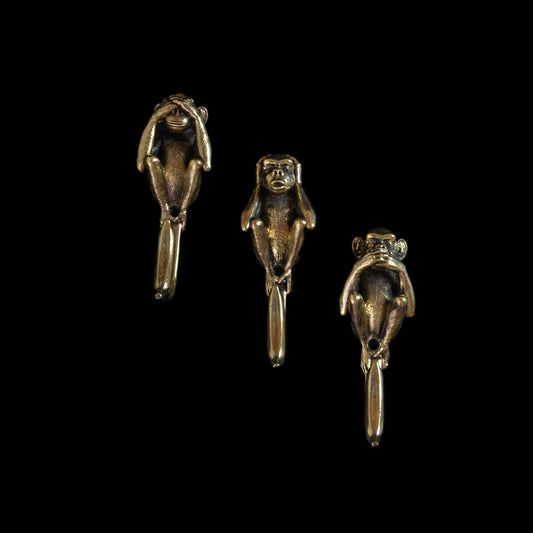 Set of Three Monkeys “See No Evil, Hear No Evil, Speak No Evil”