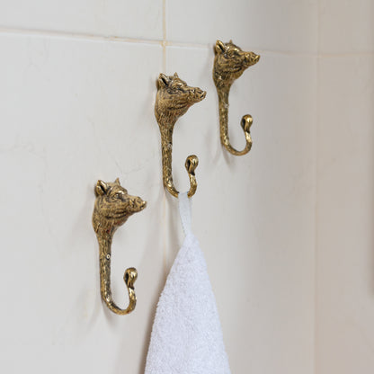 Handmade Wall Hook "Wild Boar"