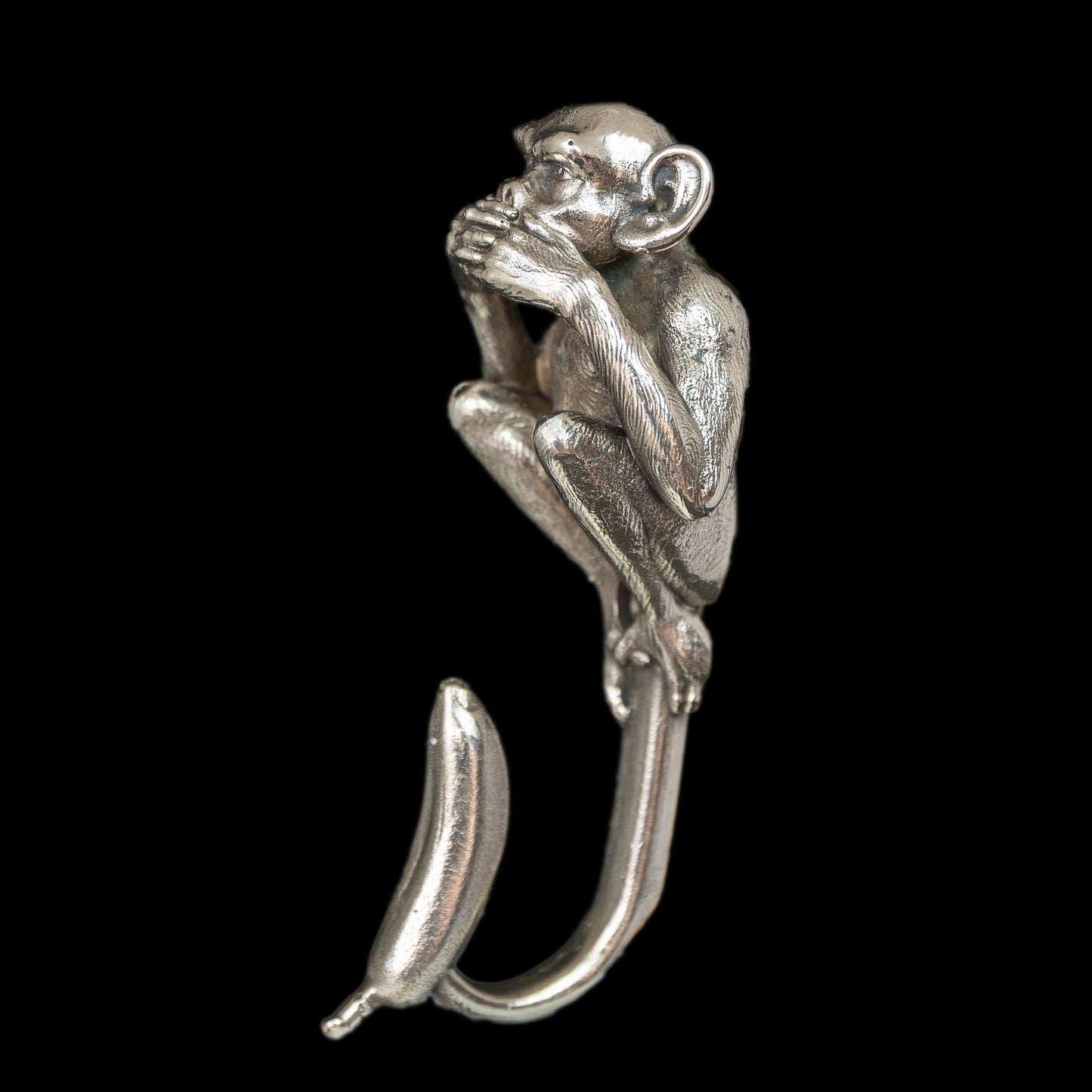 Set of three Handmade Wall Hooks "See No Evil, Hear No Evil, Speak No Evil"