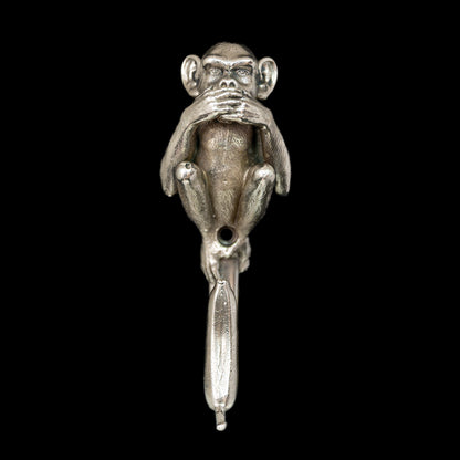 Set of three Handmade Wall Hooks "See No Evil, Hear No Evil, Speak No Evil"