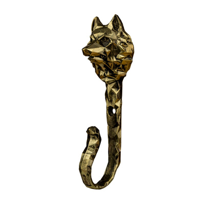 Handmade Wall Hook "Wolf Diamond"