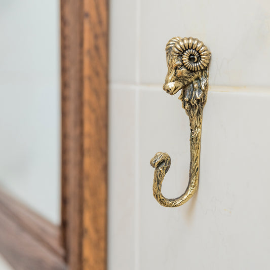 Handmade Wall Hook "Ram" (Aries)