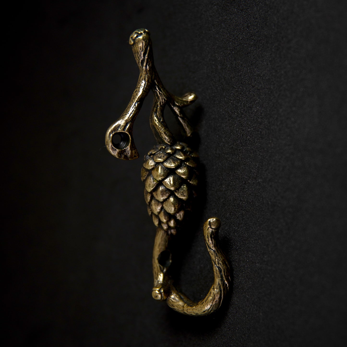 Handmade Wall Hook "pine cone"