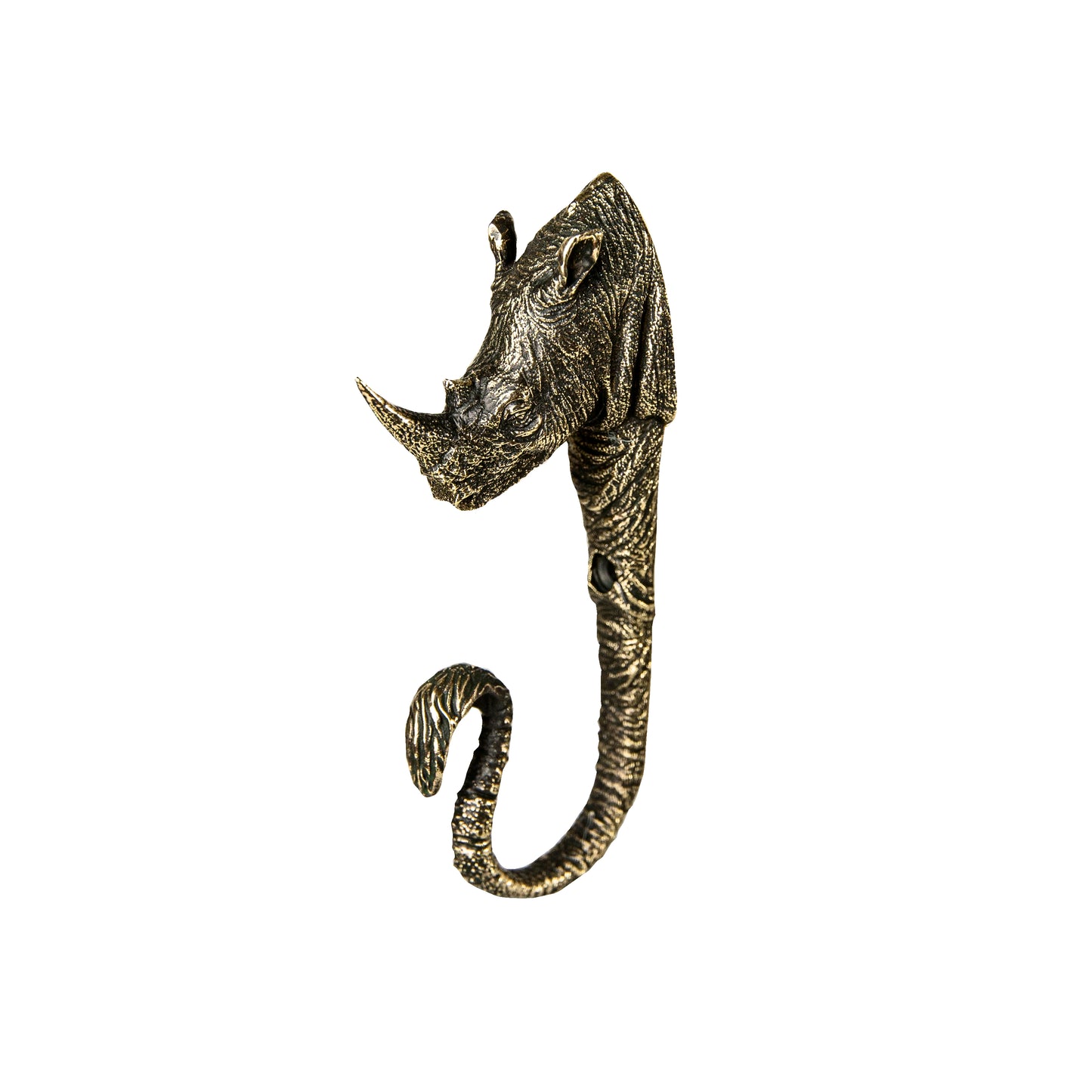 Handmade Wall Hook "Rhinoceros"