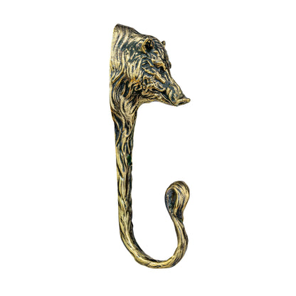 Handmade Wall Hook "Wild Boar"