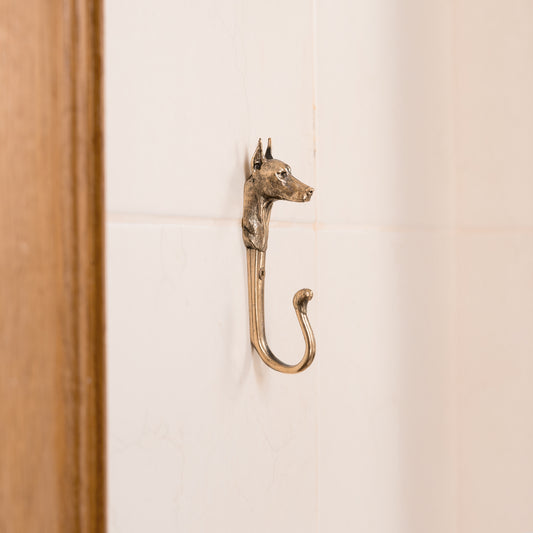 Handmade Wall Hook "Doberman"