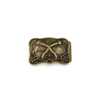 Brass buckle "Mountain climbing"