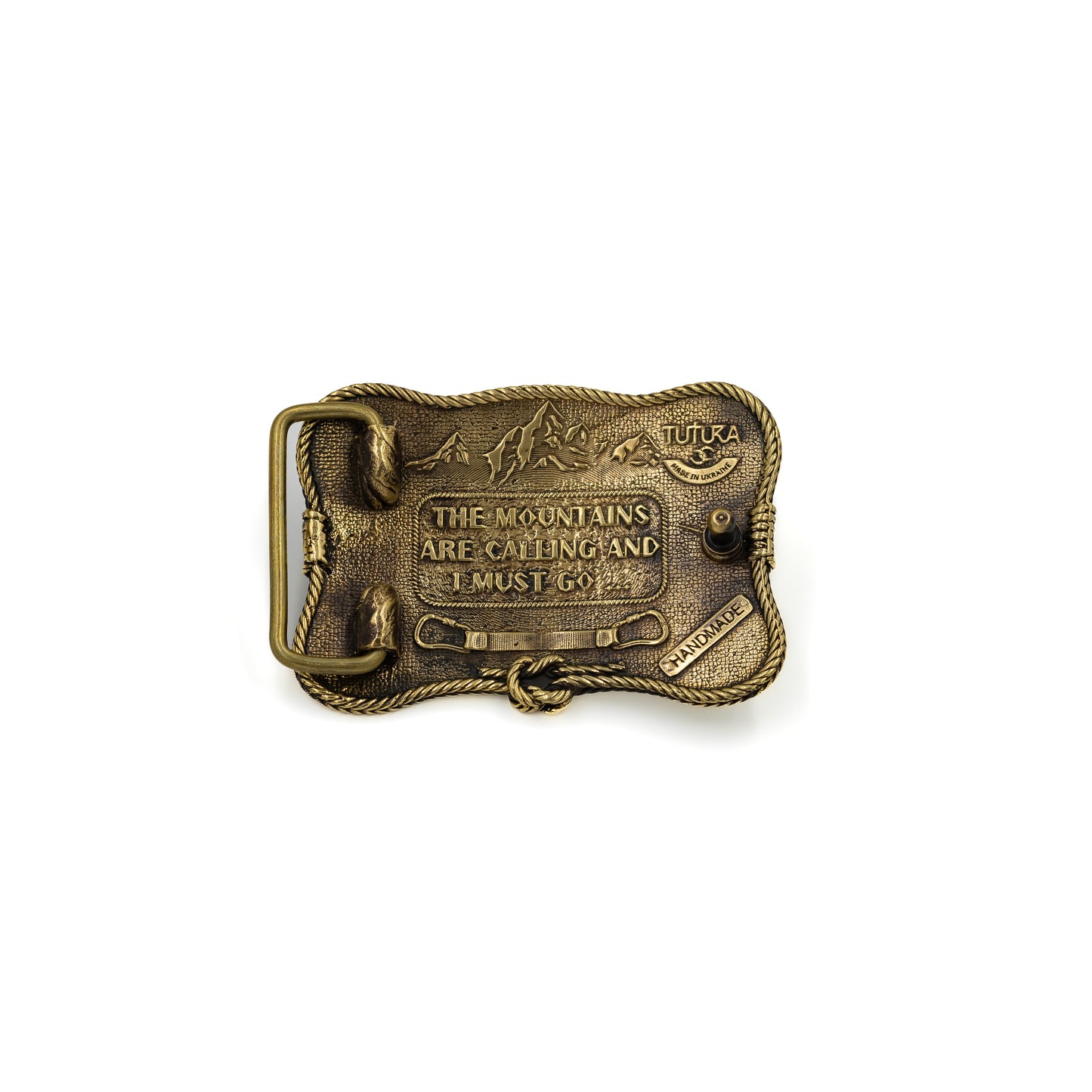 Brass buckle "Mountain climbing"