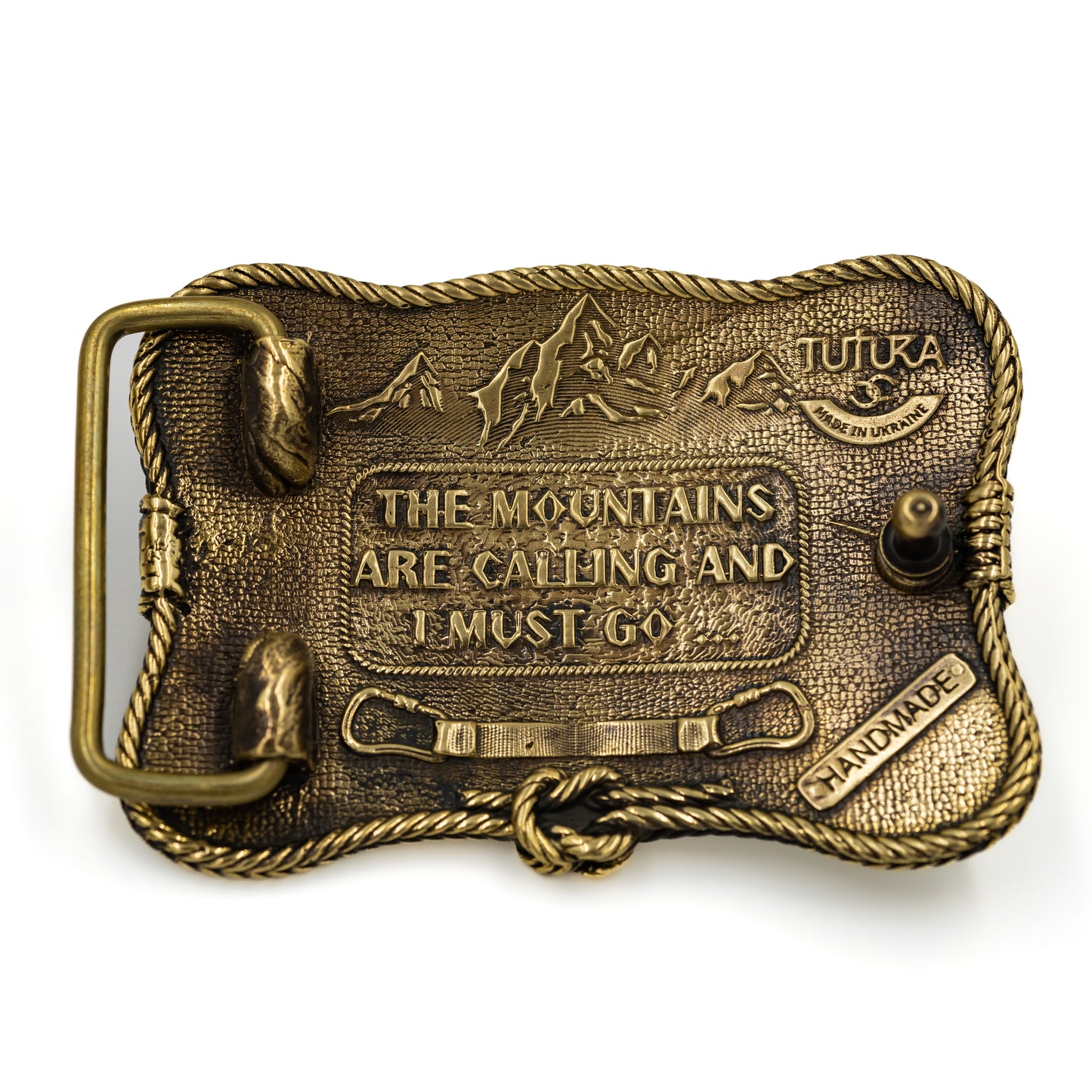 Brass buckle "Mountain climbing"