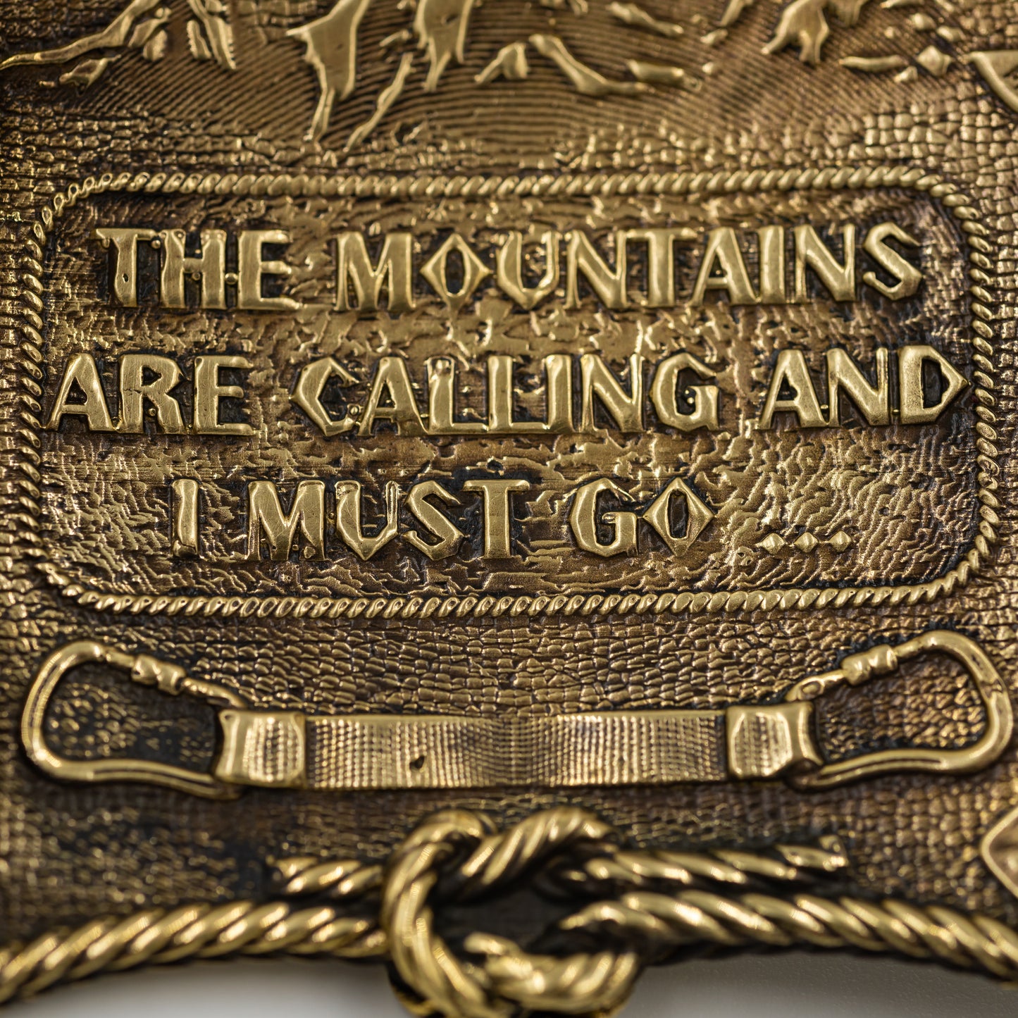 Brass buckle "Mountain climbing"