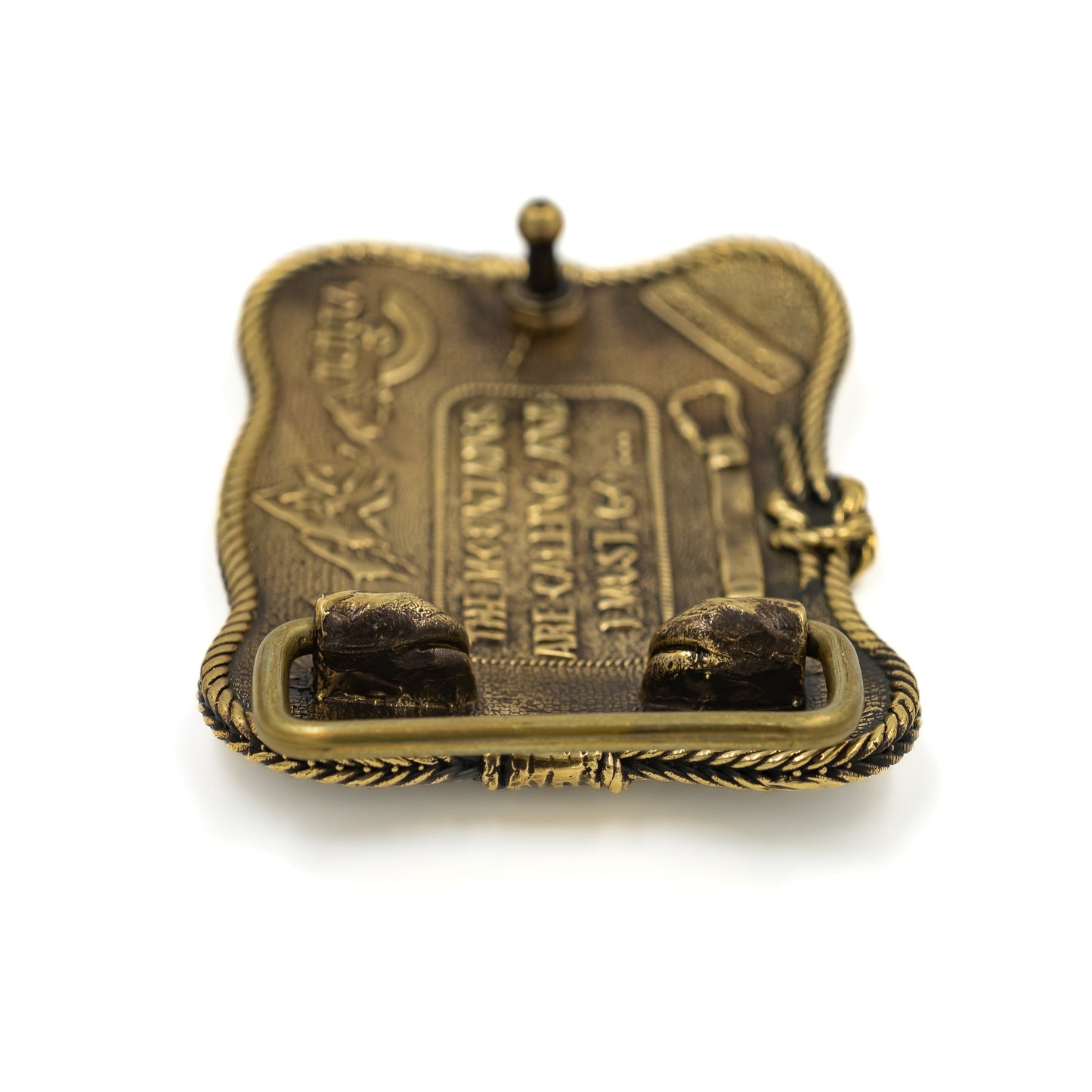 Brass buckle "Mountain climbing"