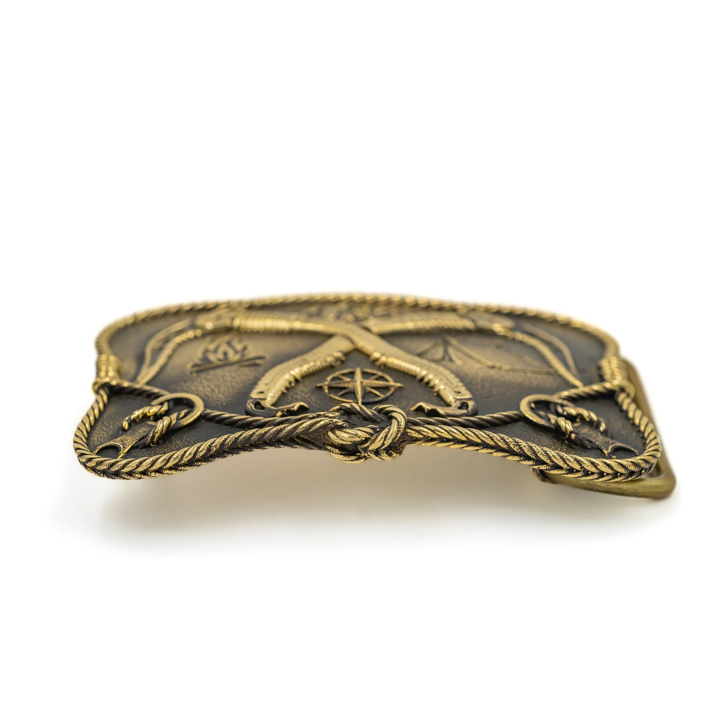 Brass buckle "Mountain climbing"