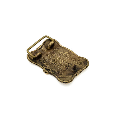 Brass buckle "Mountain climbing"