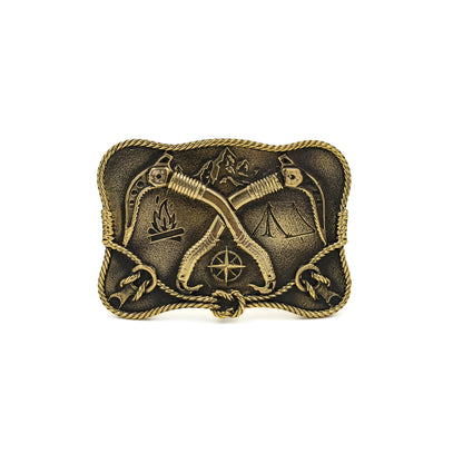 Brass buckle "Mountain climbing"