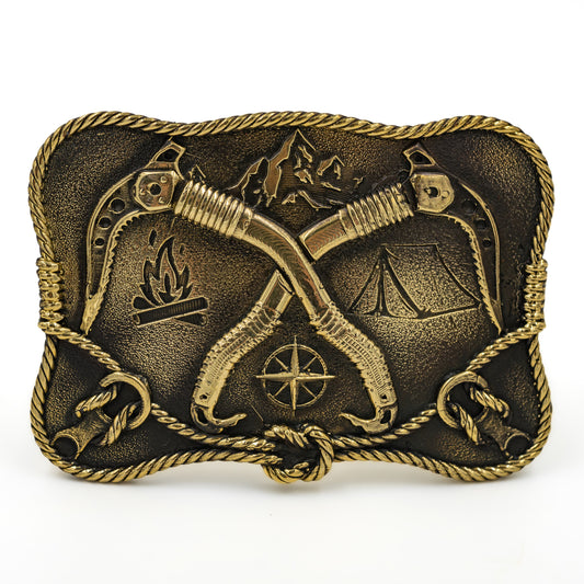 Brass buckle "Mountain climbing"